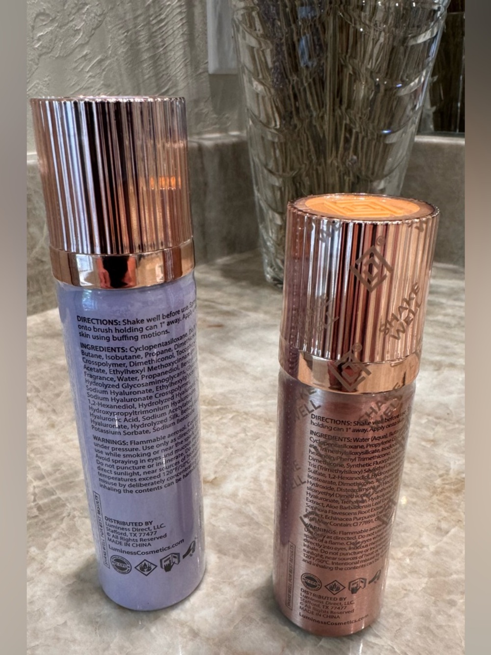 Luminess Primer & 040 Med Airbrush Foundation Spray Duo with Application Brush - Picture 7 of 7